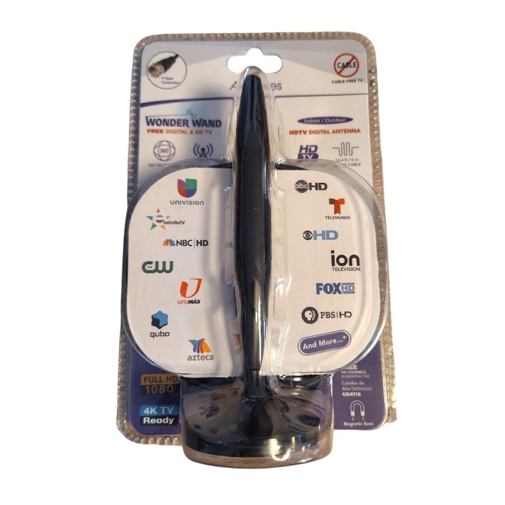 Wonder Wand HDTV Digital Antenna with Stand 4K NWT Indoor Outdoor